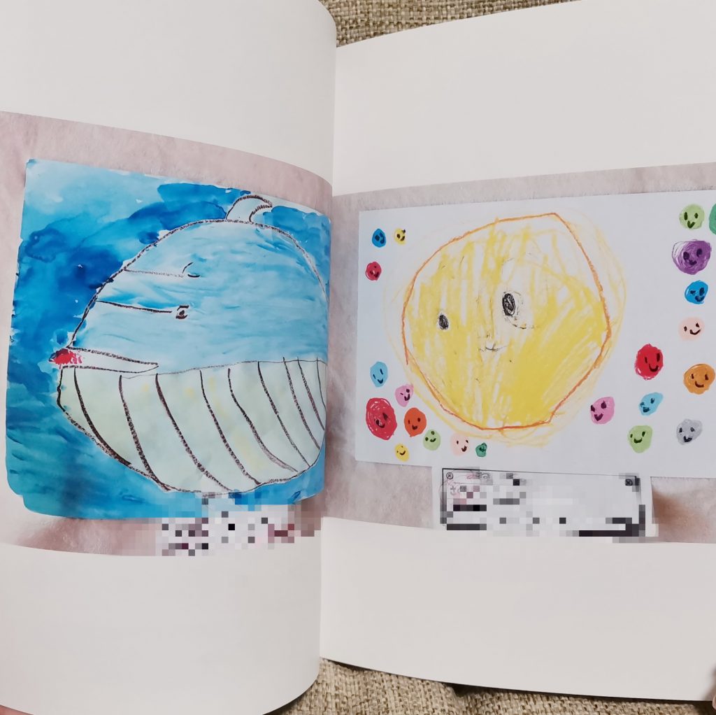 子供のお絵描きでフォトブック